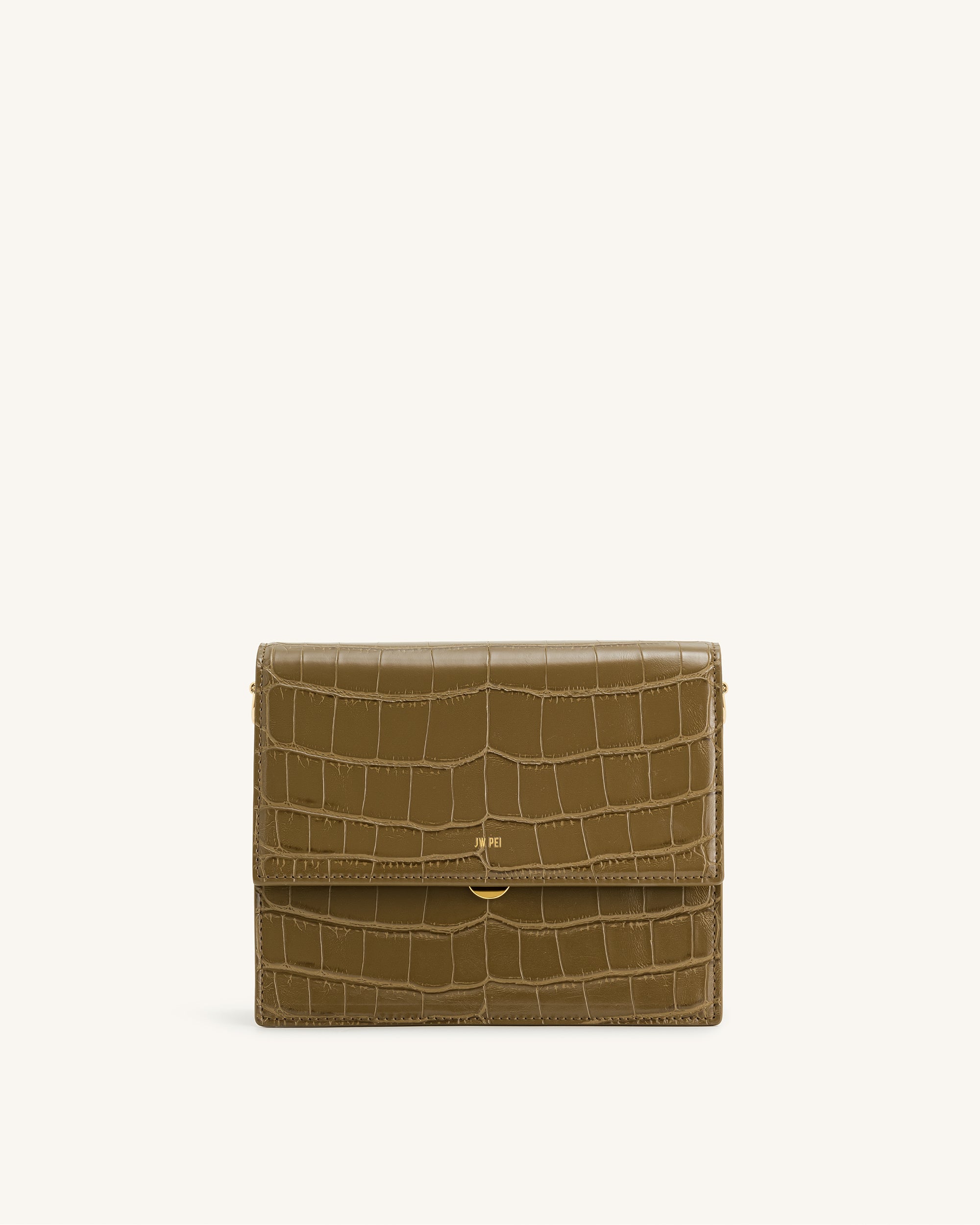 Mini Flap Bag - Brown Croc – Friday by JW PEI