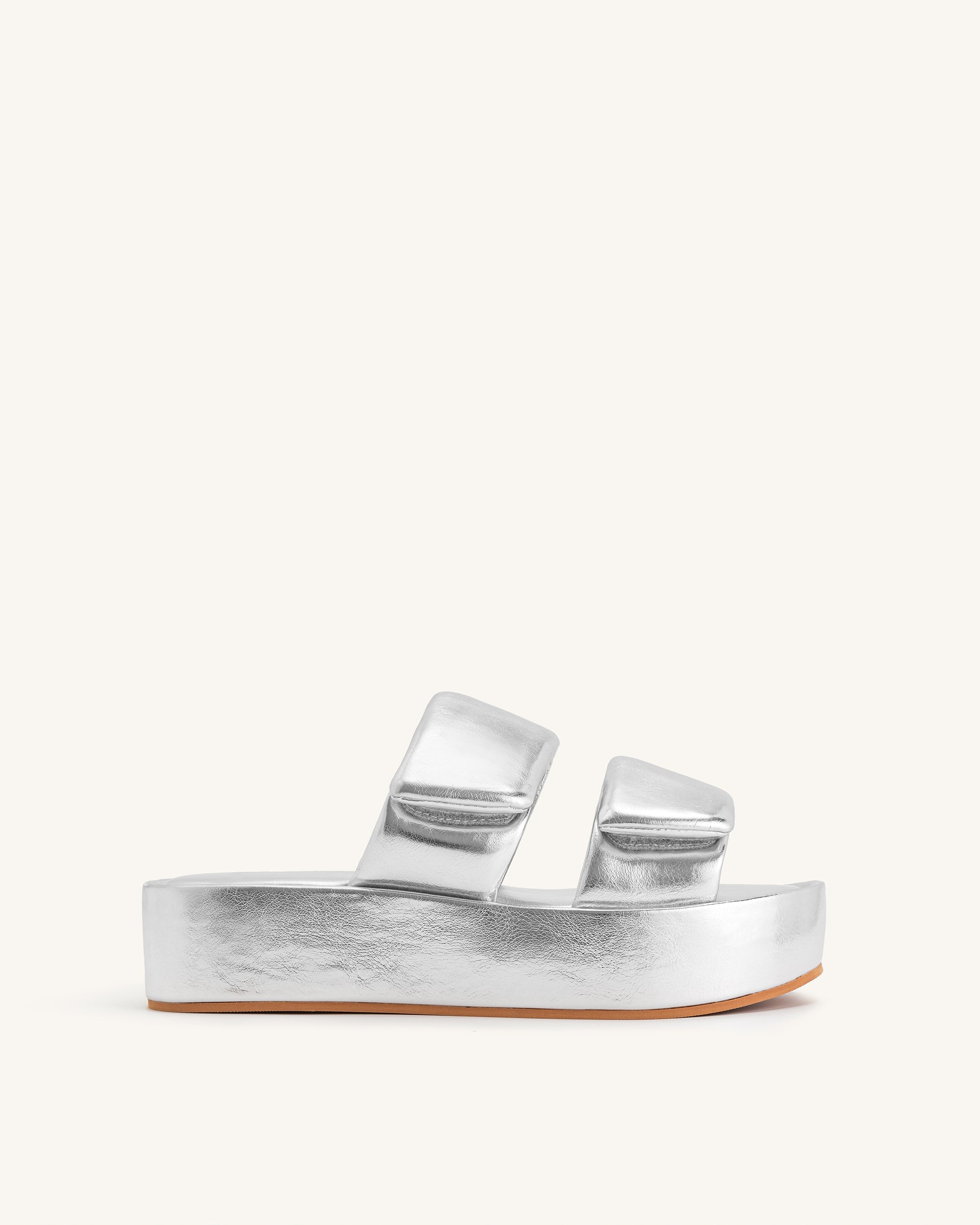 Lexi Metallic Sandal - Silver | JW PEI