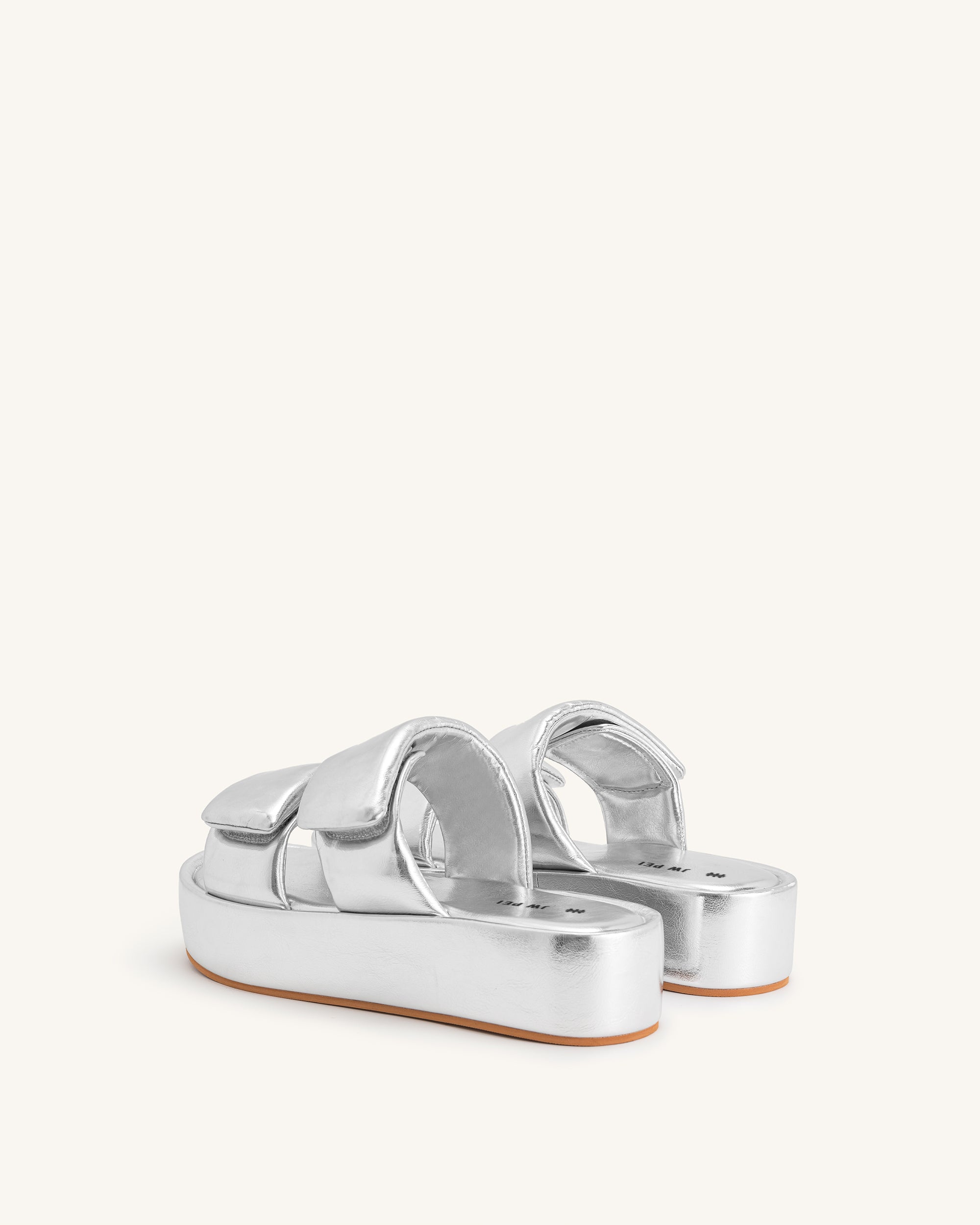 Lexi Metallic Sandal - Silver | JW PEI