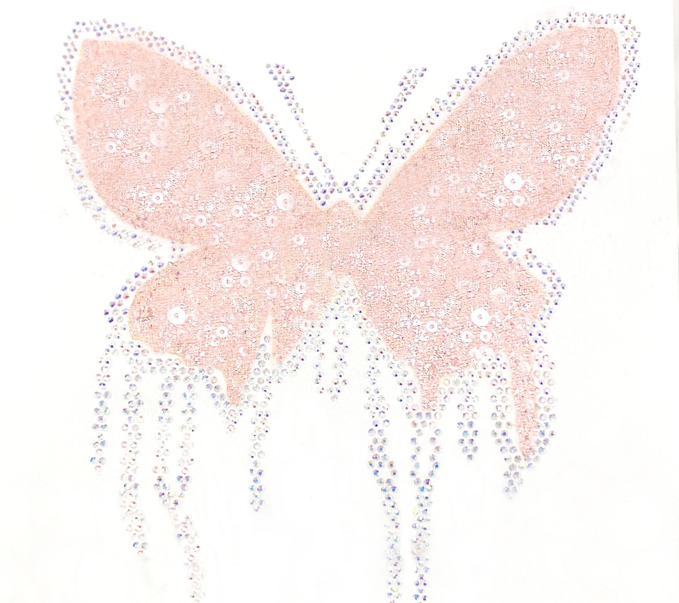 The Pixie Drip Butterfly Tee - Peach Sorbet