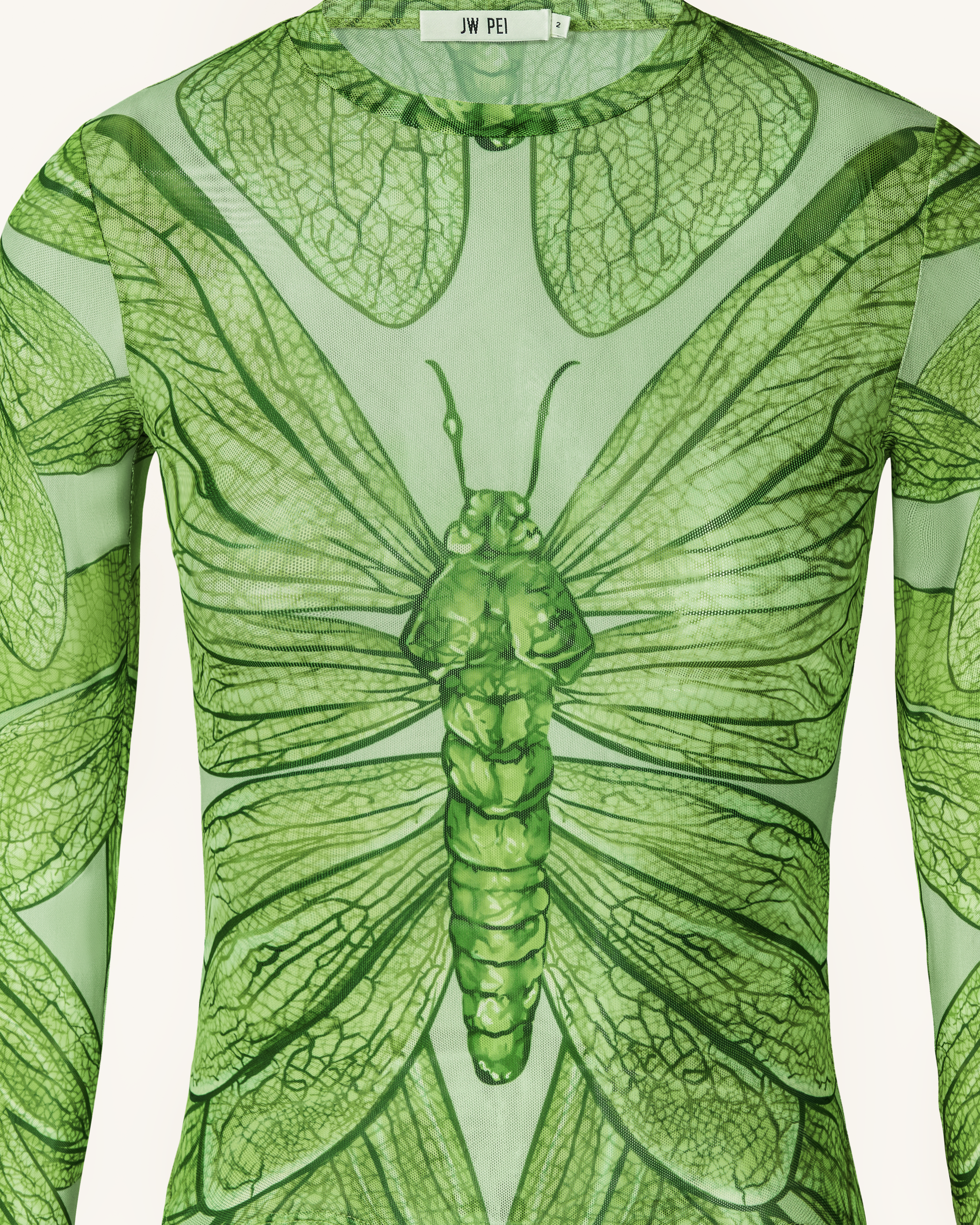 Dragonfly Vein Sheer Top - Green | JW PEI Dragonfly Vein Sheer Top - Green | JW PEI