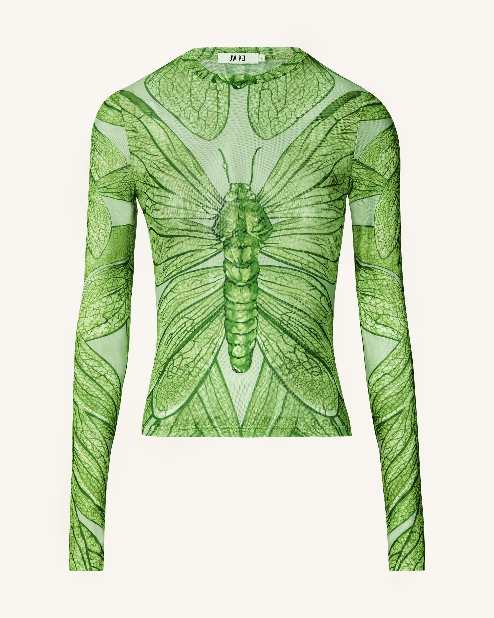 Dragonfly Vein Sheer Top - Green | JW PEI Dragonfly Vein Sheer Top - Green | JW PEI