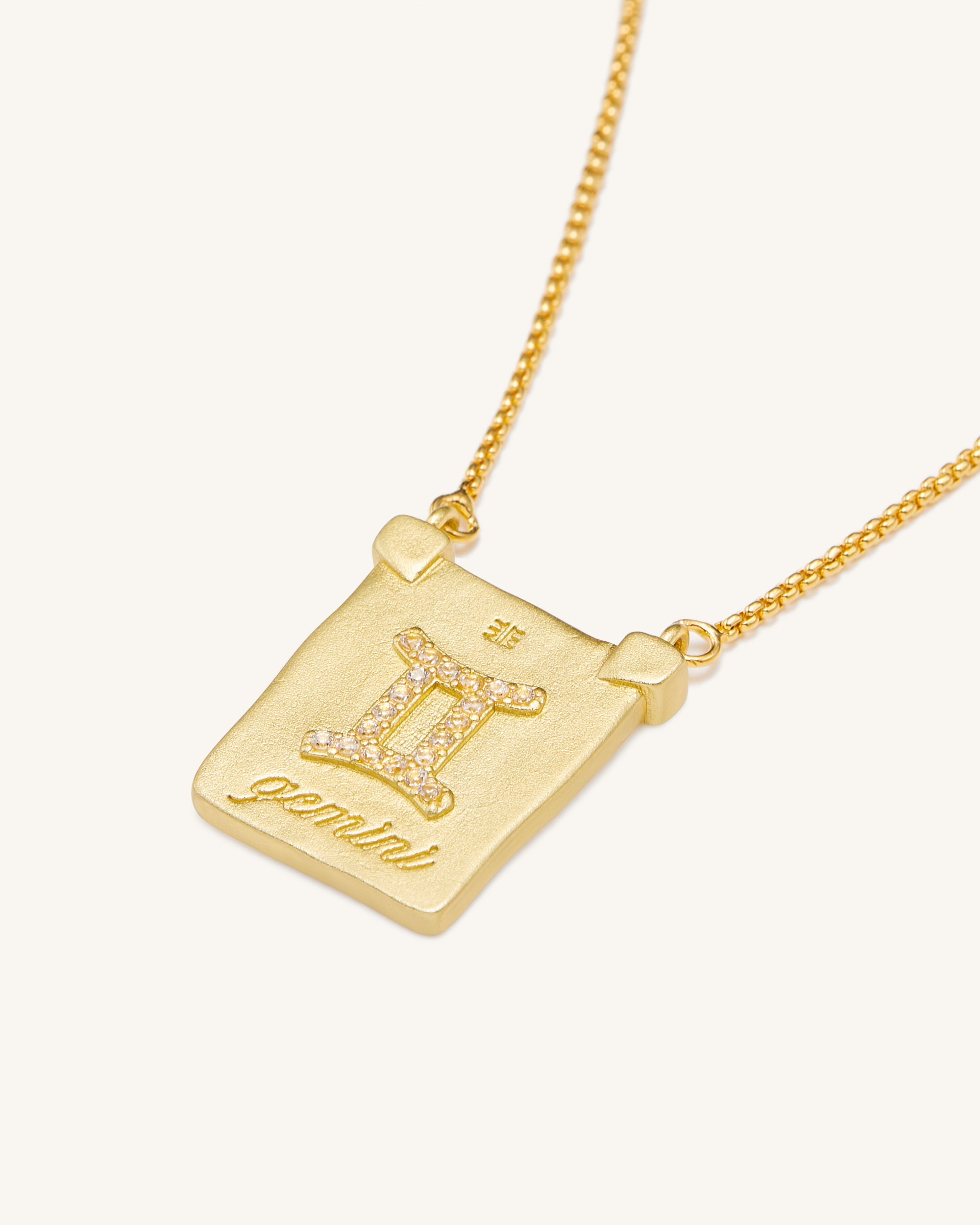 Zodiac Pendant Necklace - 18ct Gold Plated | JW PEI