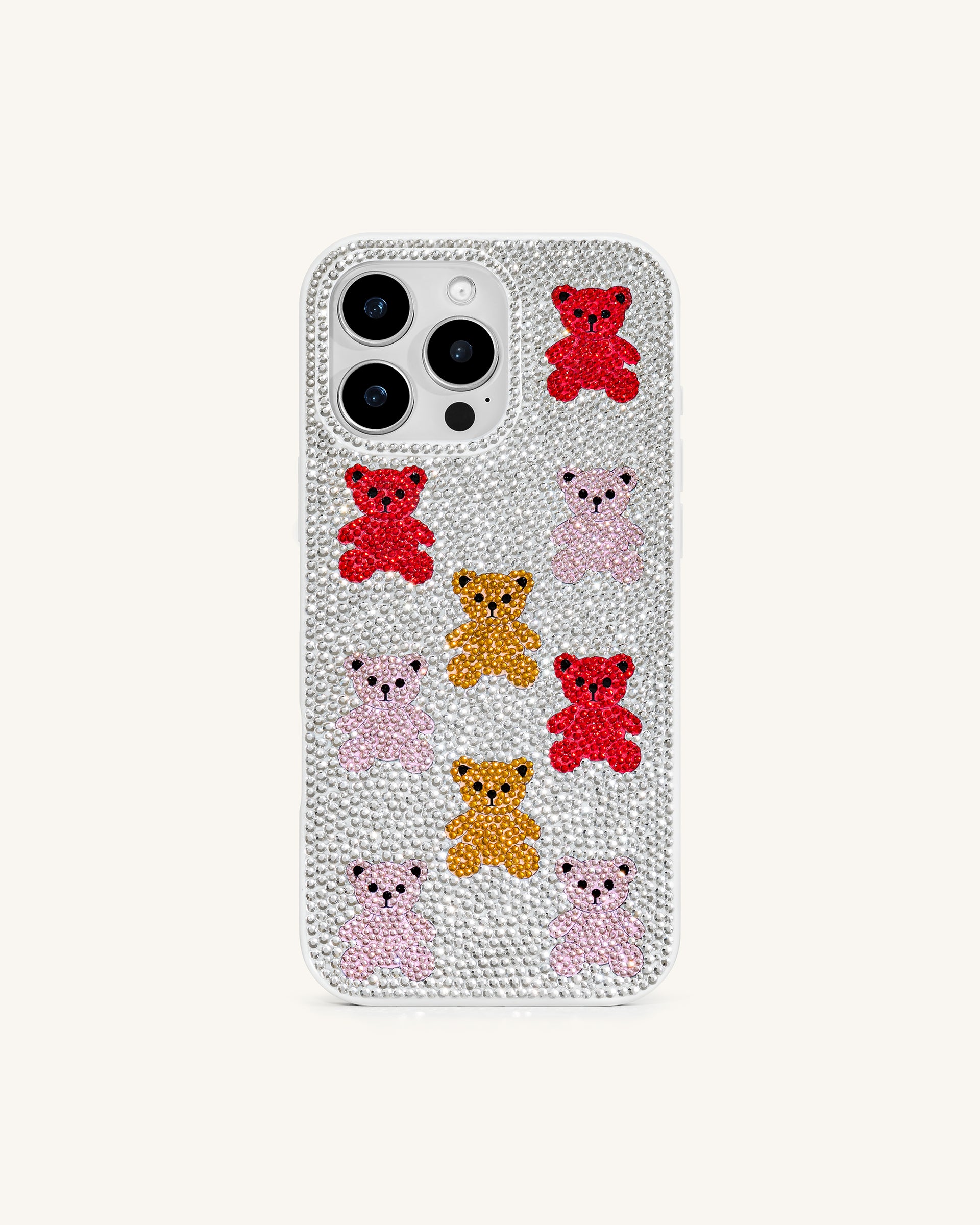 gummy bear phone case Bear Bling Phone Case - Multicolor White