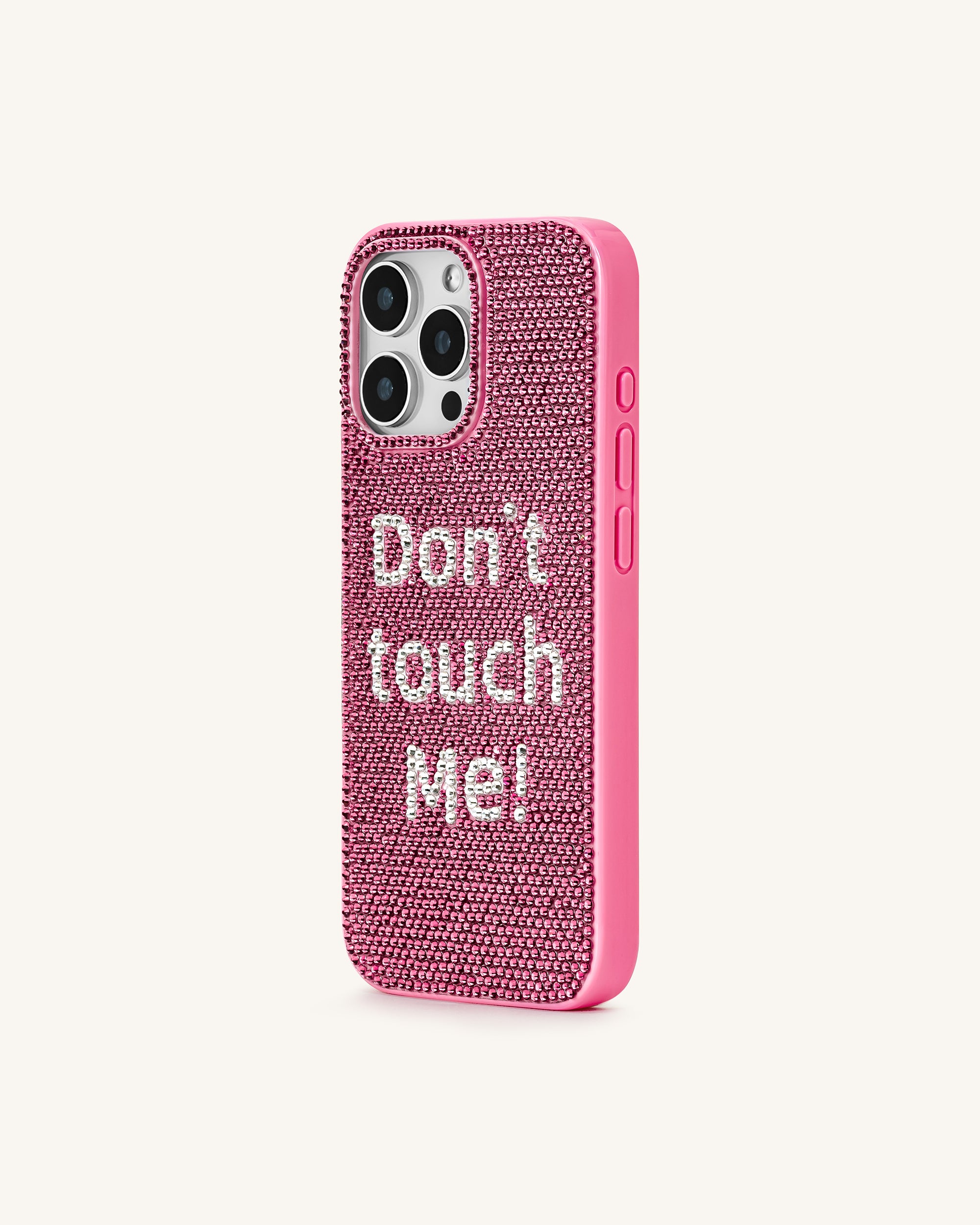 Don't Touch Me! Phone Case - Multicolor Pink iPhone 16 Pro Max Don't Touch Me! Phone Case - Multicolor Pink iPhone 16 Pro Max