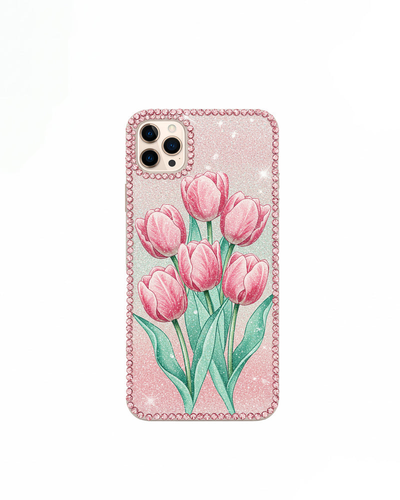 Tulips iPhone Case - Pink/Green
