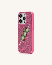 Olive Skewer Rhinestone Phone Case – Pink | JW PEI Olive Skewer Rhinestone Phone Case – Pink | JW PEI