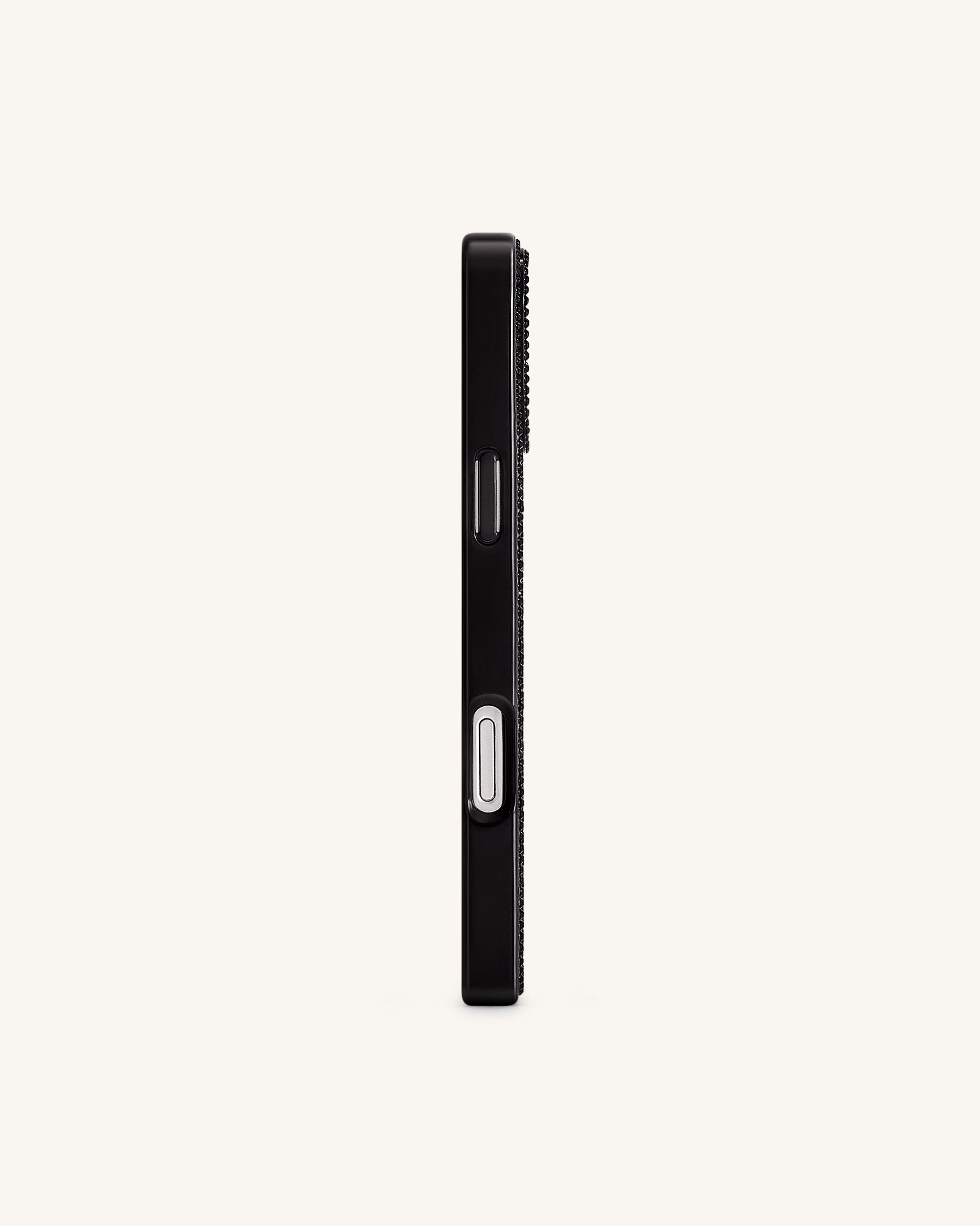 Lemon Artificial Crystal Phone Case - Black
