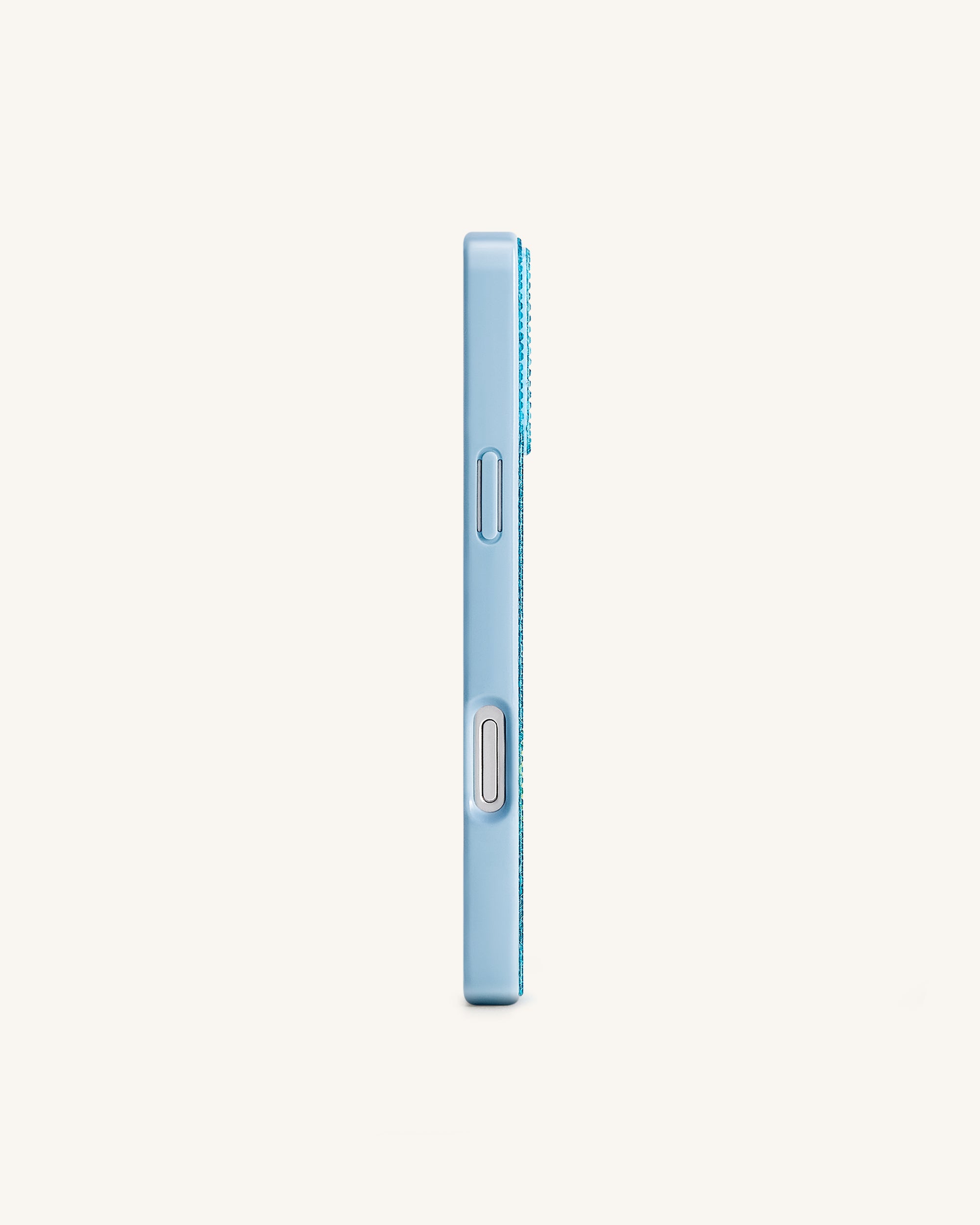 Lemon Artificial Crystal Phone Case - Light Blue