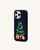 Christmas Tree Bling Phone Case - Black