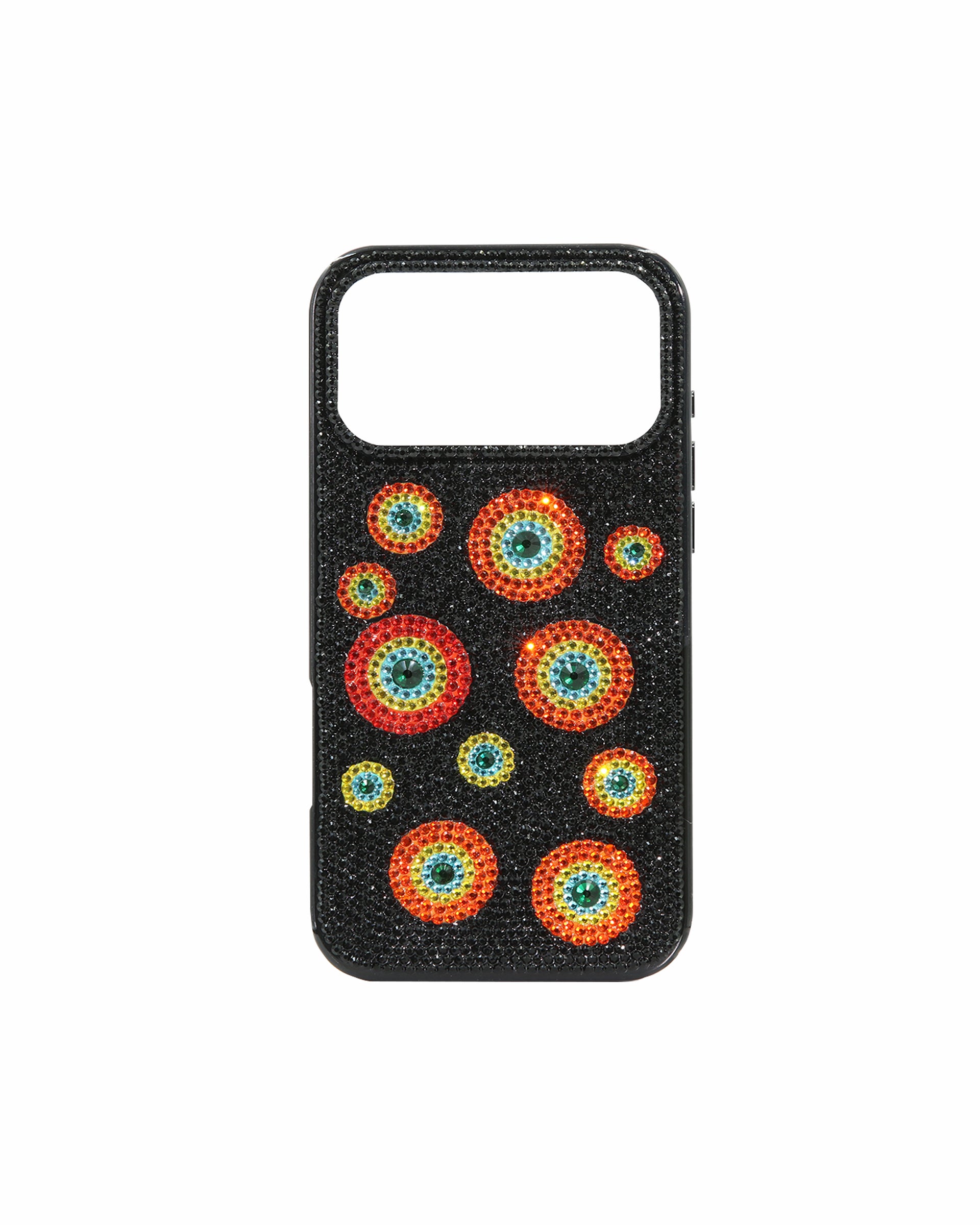 JW PEI Evil Eye Artificial Crystal Embellished Phone Case - Black