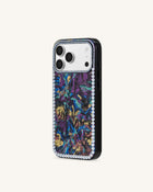 Pearl Marble Artificial Crystal Phone Case - Midnight Aurora