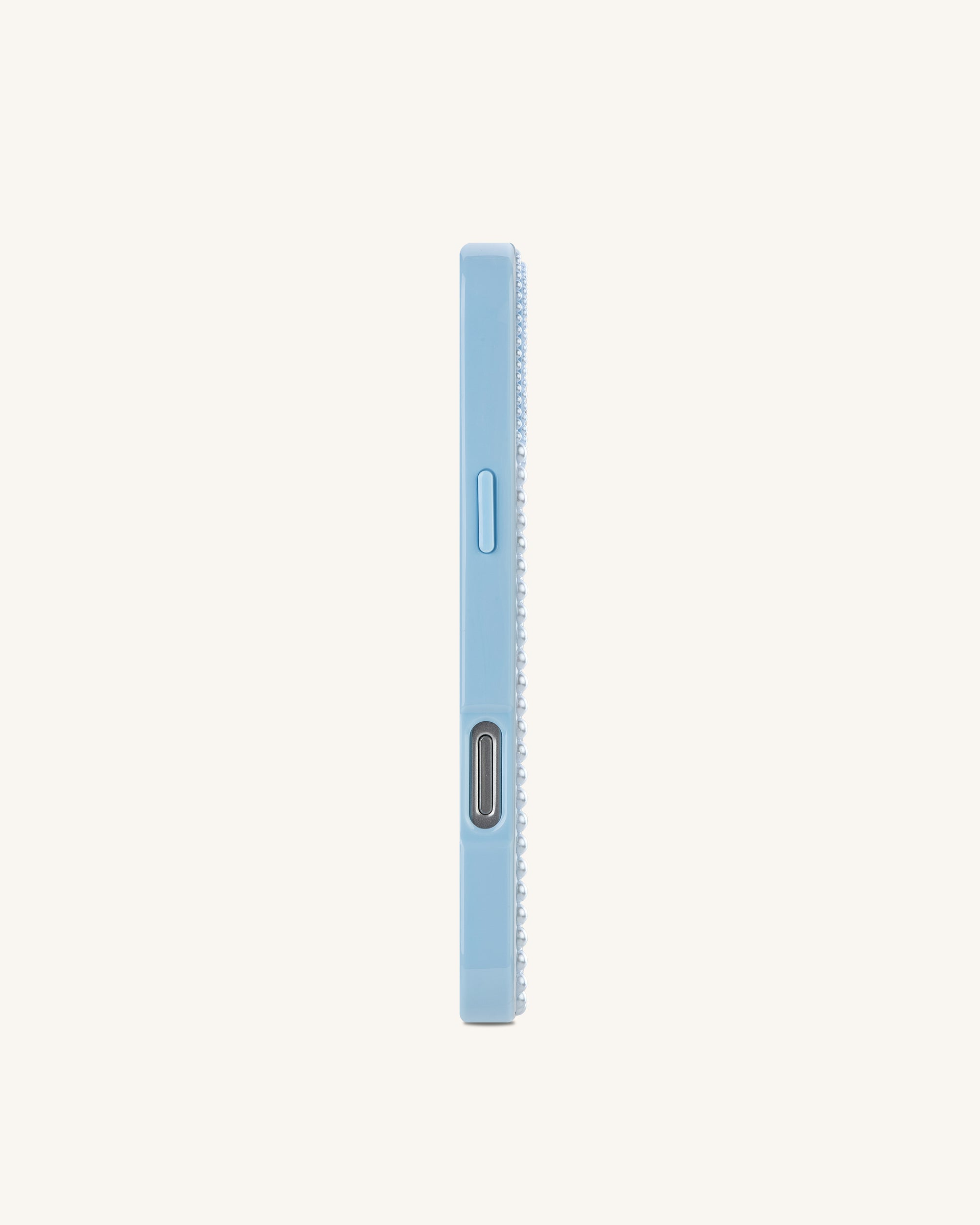 Pearl Marble Artificial Crystal Phone Case - Iridescent Blue