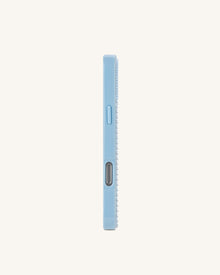 Pearl Marble Artificial Crystal Phone Case - Iridescent Blue
