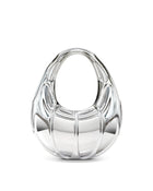 Sophia Mesh-Look Handbag - Silver