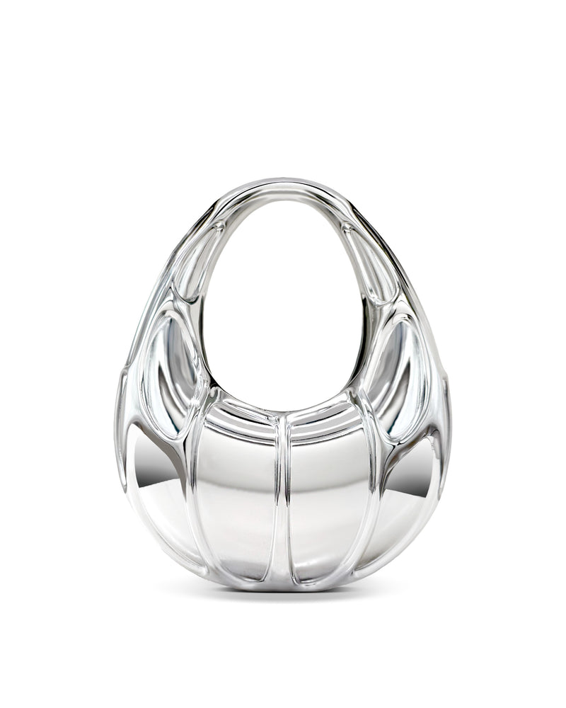 Sophia Mesh-Look Handbag - Silver
