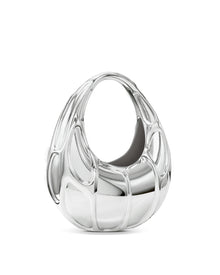 Sophia Mesh-Look Handbag - Silver