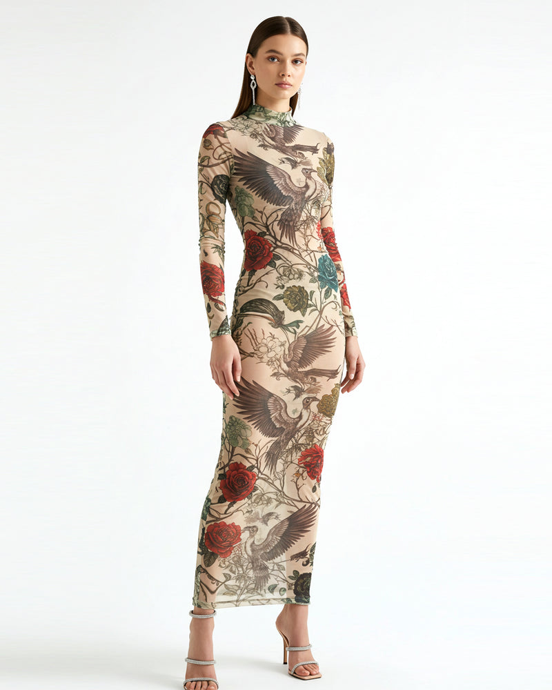 Floral Fantasy Gown - Multicolor