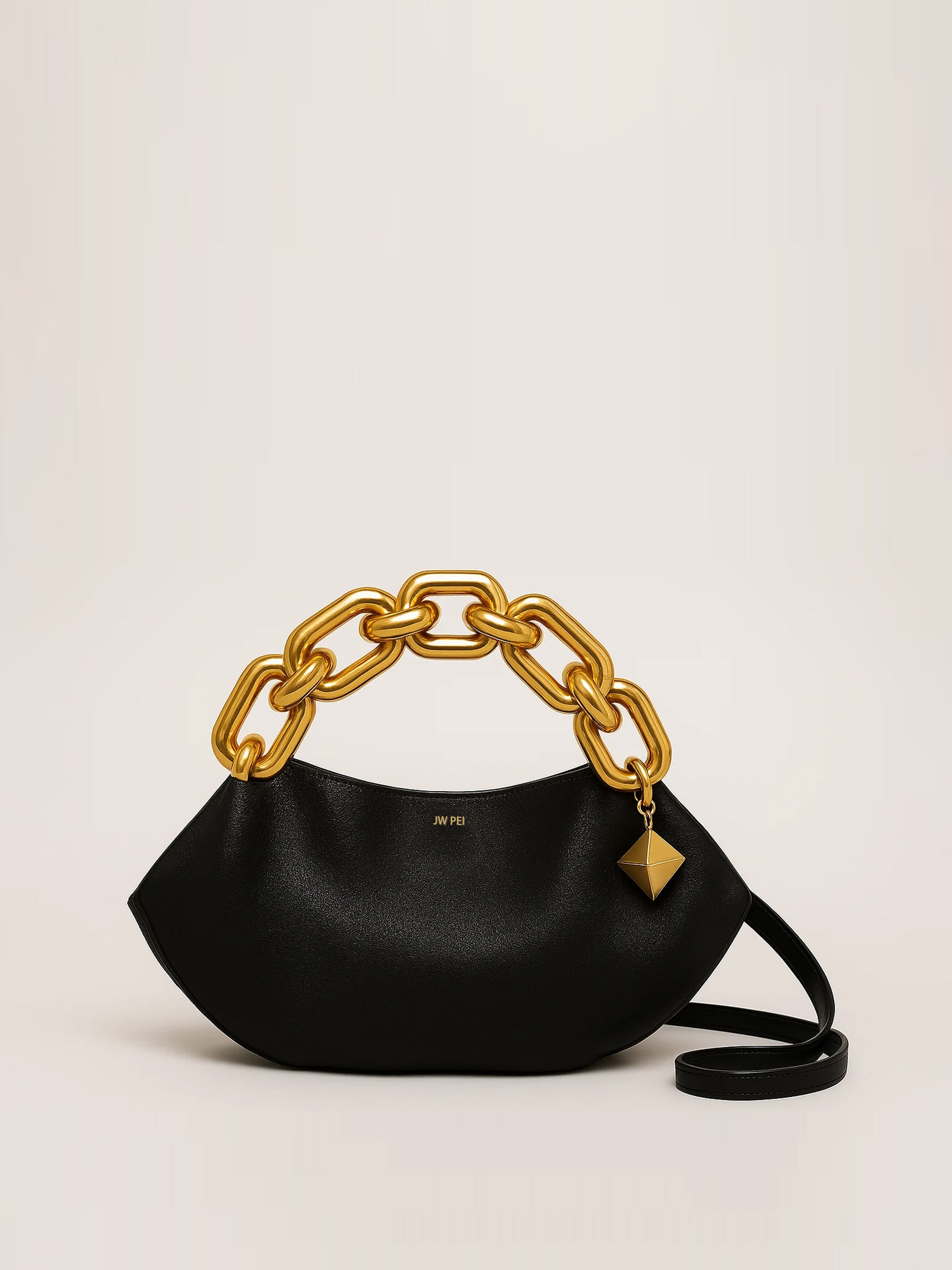 Claire Chain Handle Bag - Black