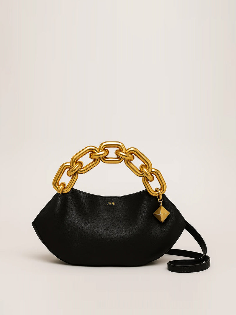 Claire Chain Handle Bag - Black