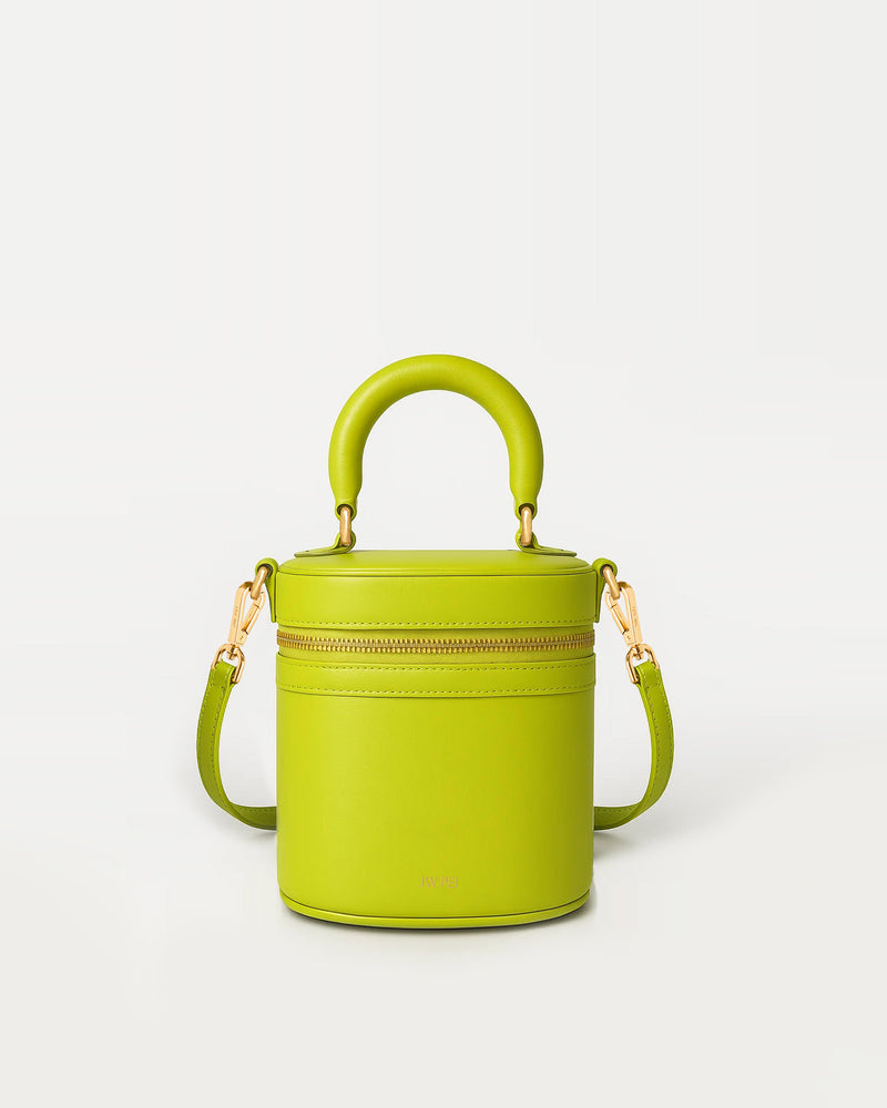 Emma Cylinder Crossbody Bag - Lime Green