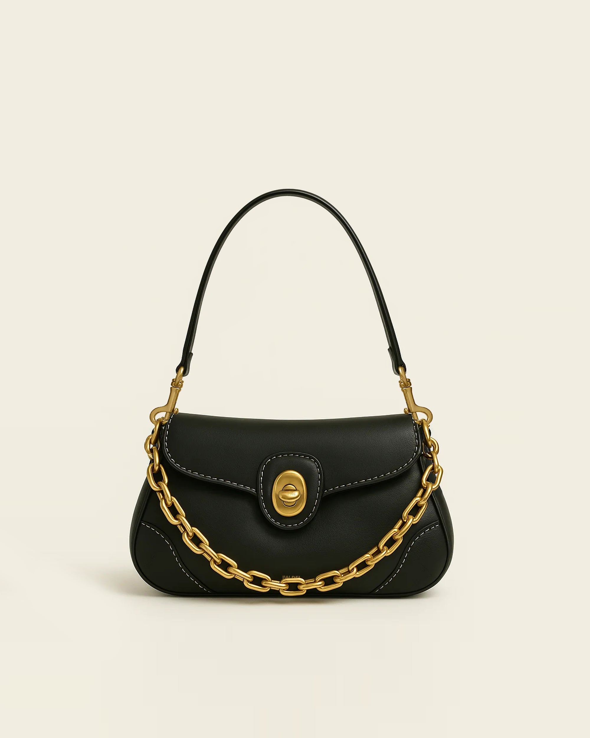 Luna Chain Shoulder Bag - Black