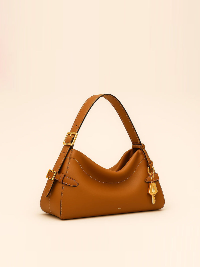 Addison Classic Hobo Bag - Tan
