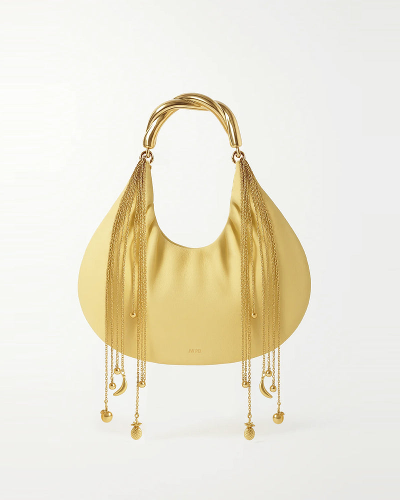 Adeline Tropical Charm Hobo Bag - Gold