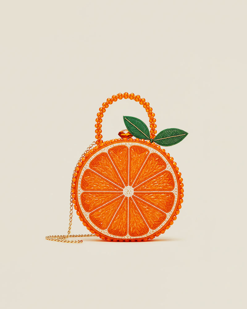Madison Citrus Chic Crossbody Bag - Orange