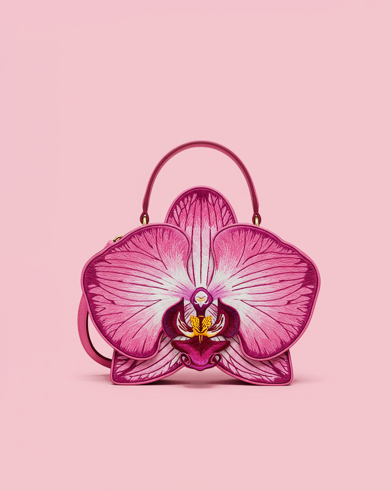 Naomi Orchid Bloom Handbag - Pink