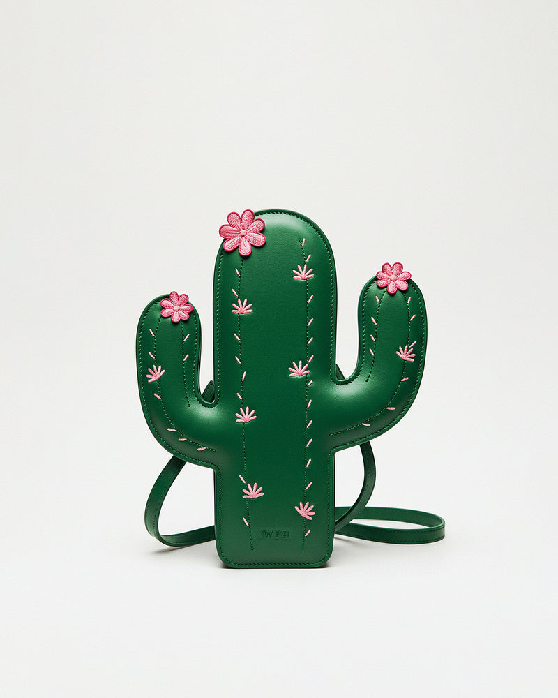 Penelope Cactus Crossbody Bag - Green