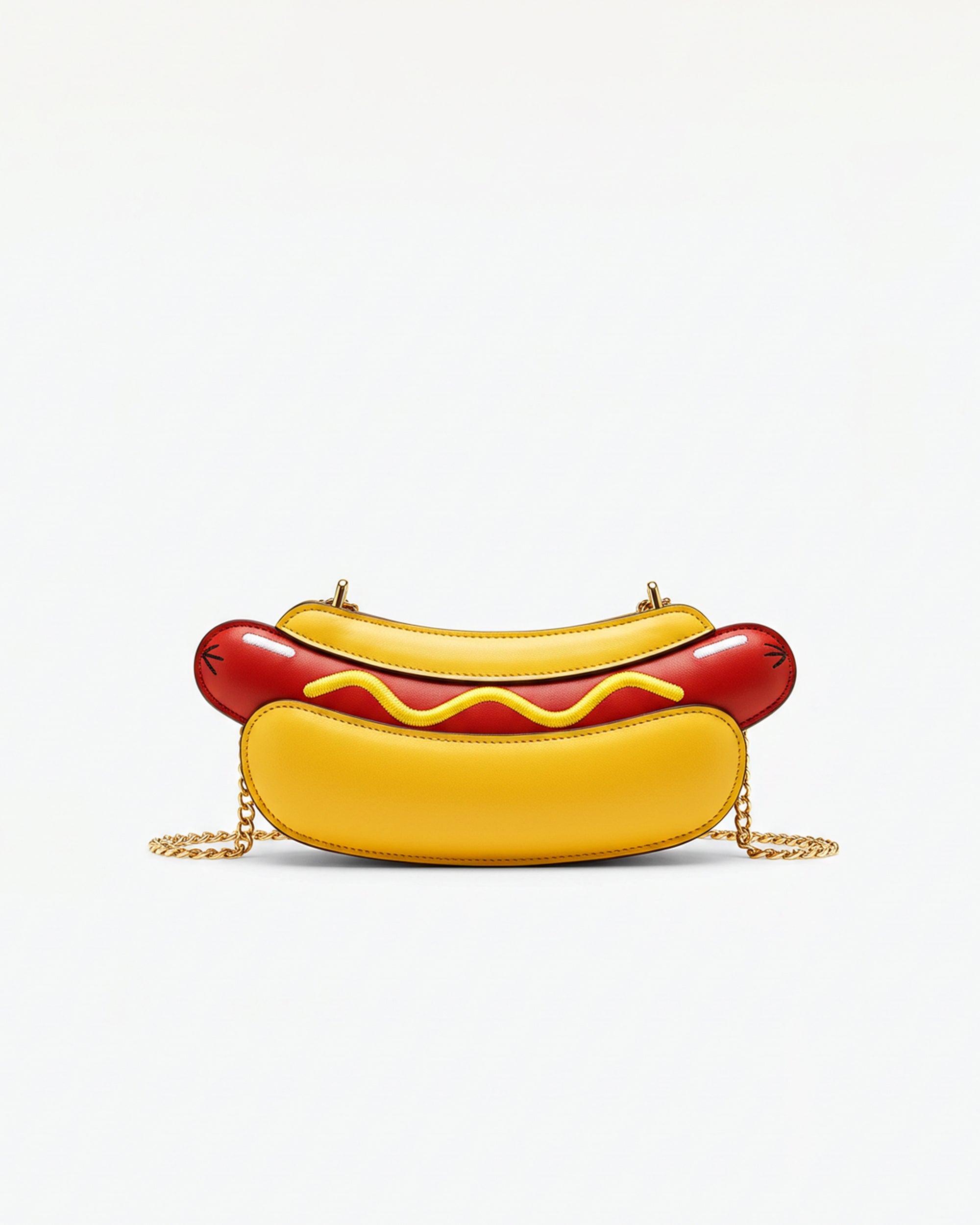Aurora Hotdog Clutch - Yellow/Red