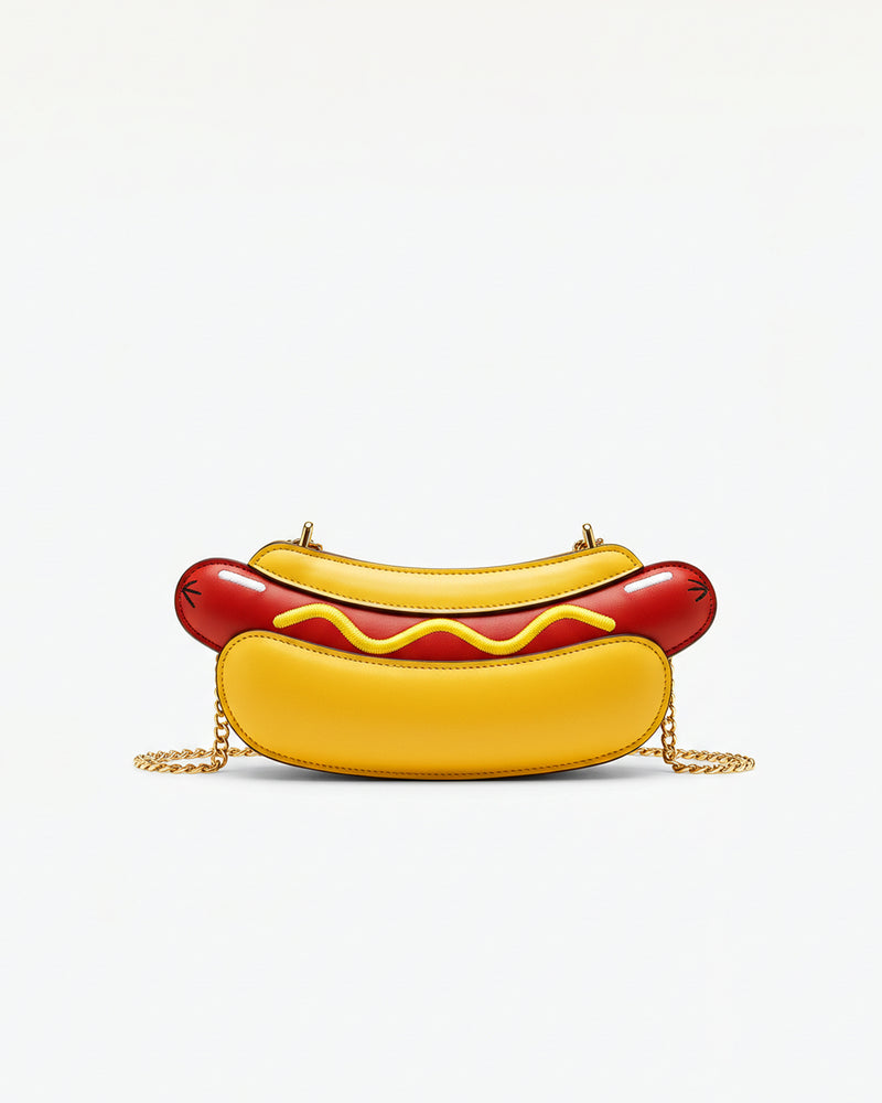 Aurora Hotdog Clutch - Yellow/Red