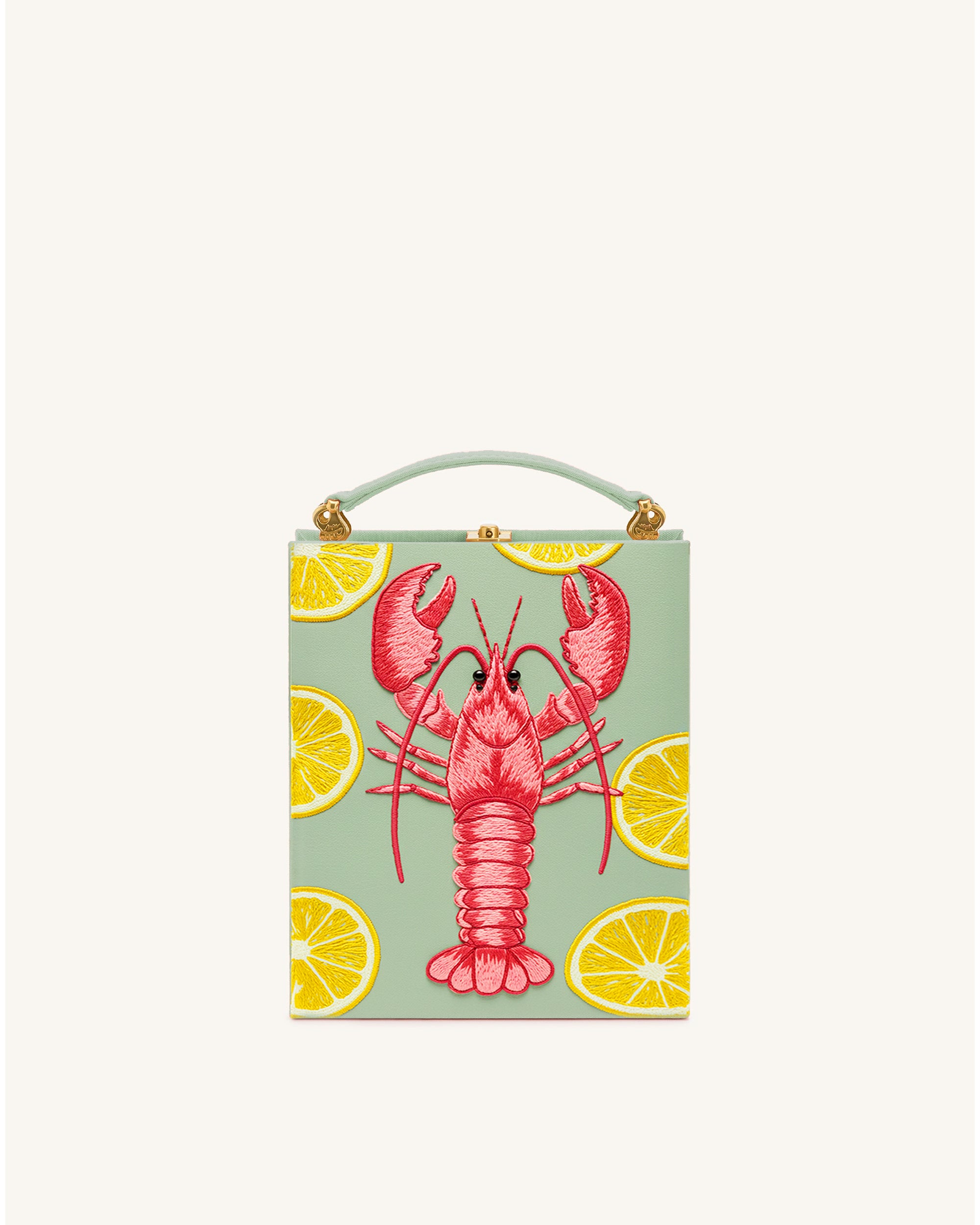 Nevaeh  Lobster Box Clutch - Green