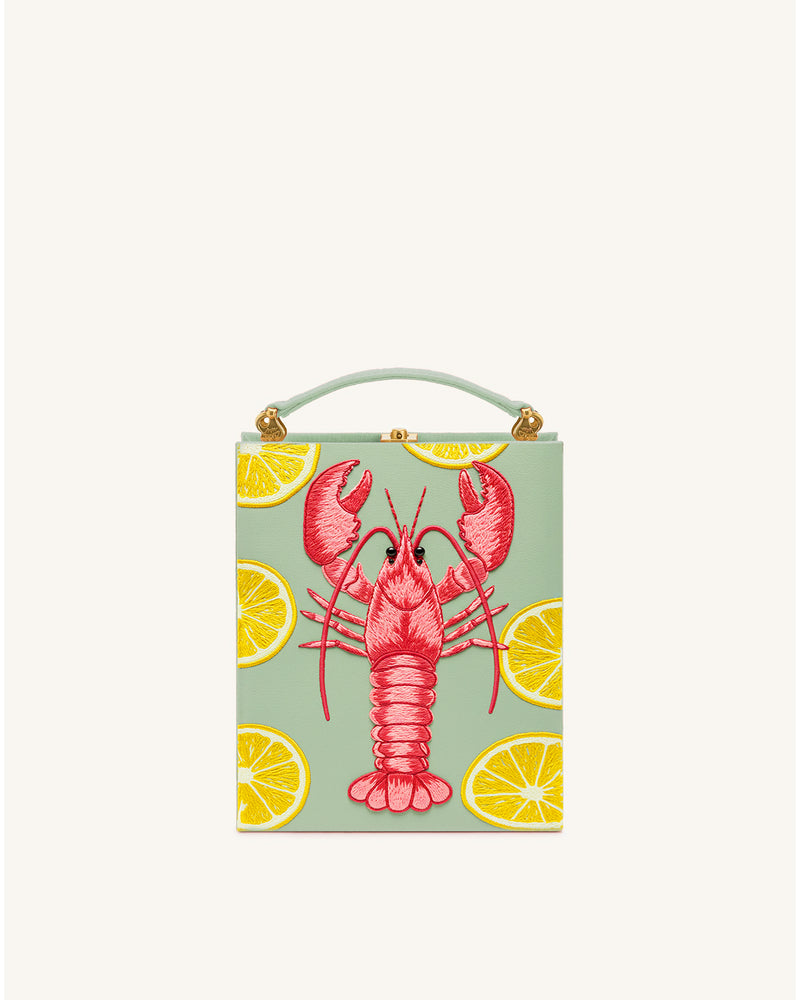 Nevaeh  Lobster Box Clutch - Green