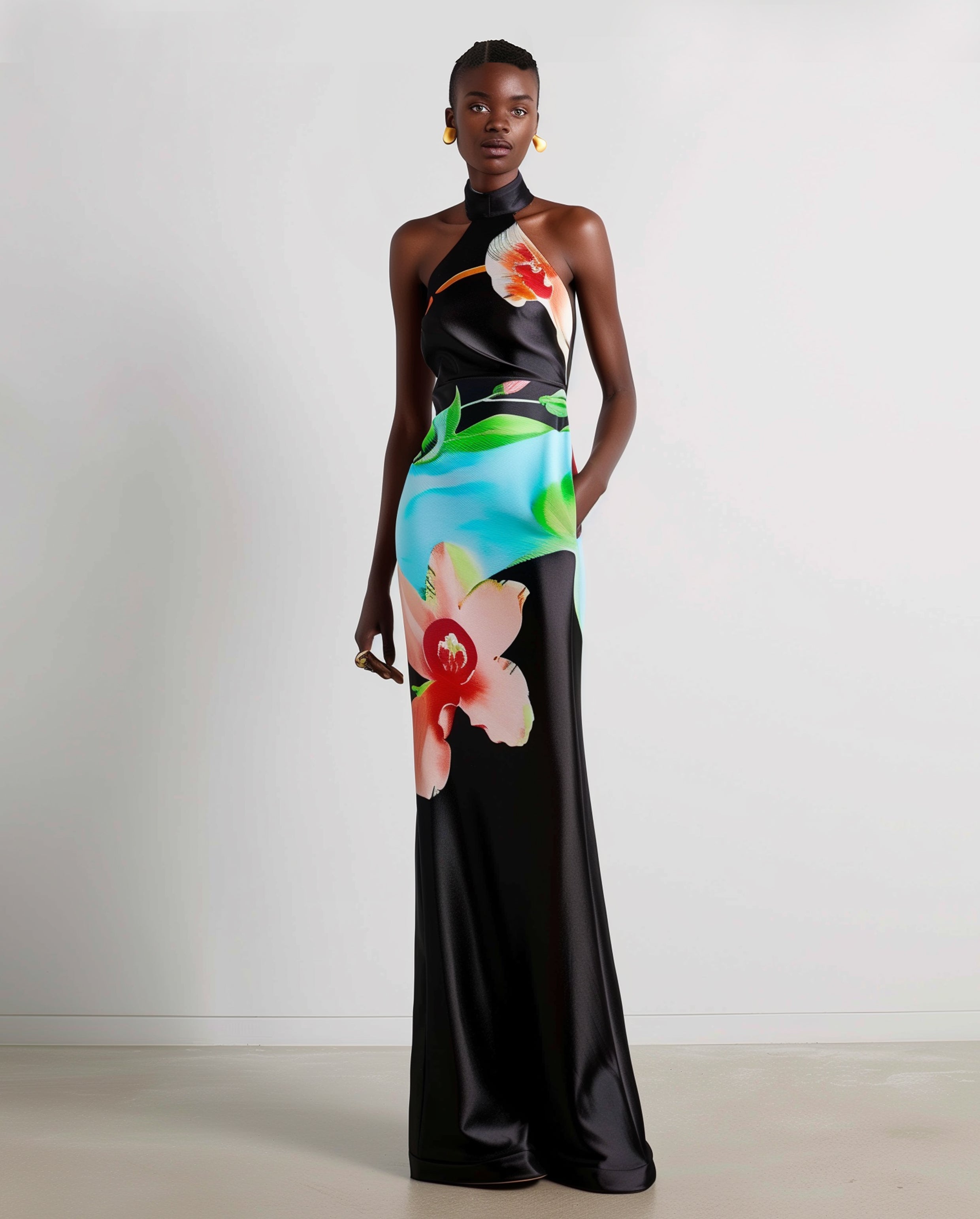 ワンピース Pleated Floral-Print Satin Dress hlt 96185-1_1200x1200.jpg?v=1716966576