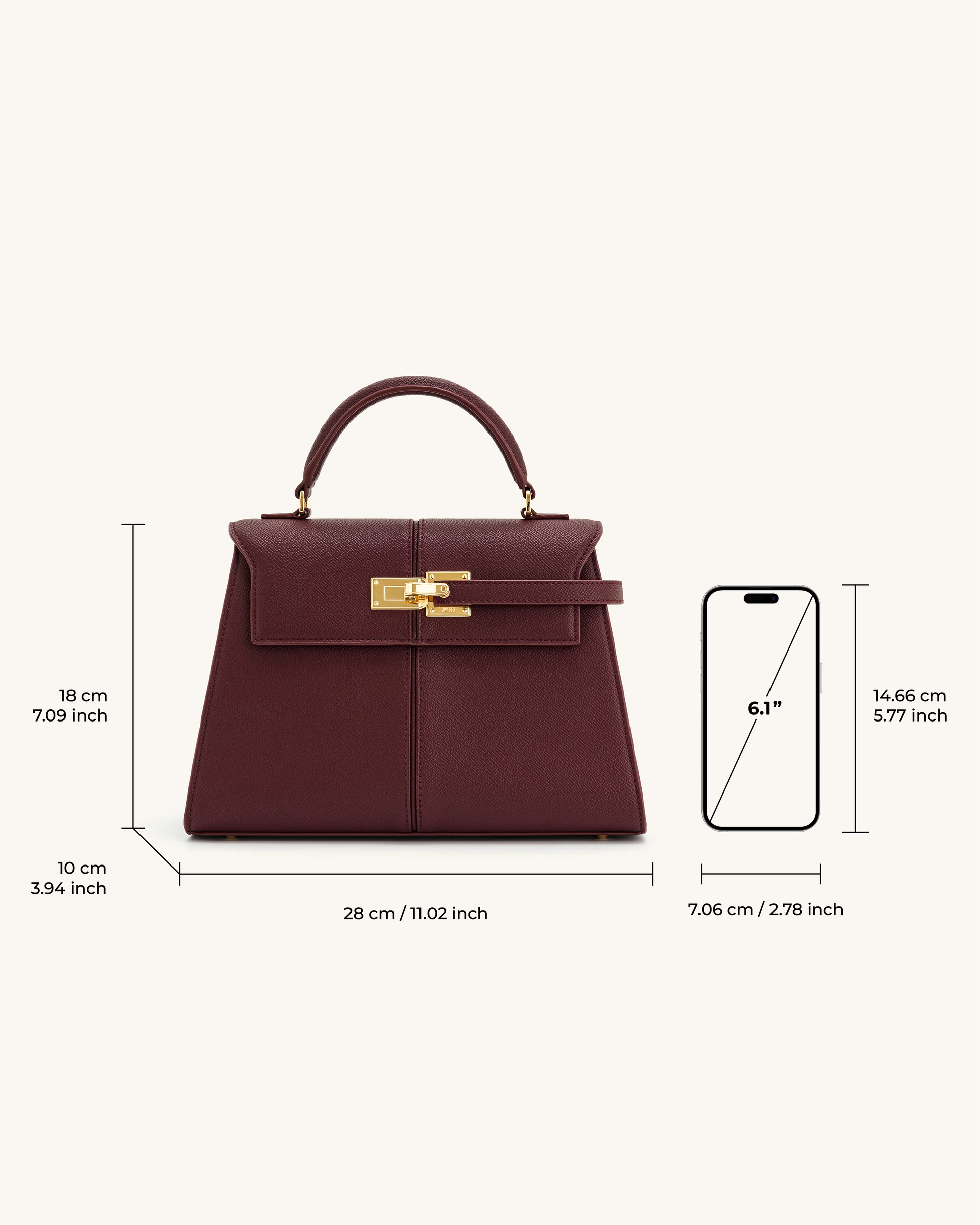 Elise Large Top Handle Bag