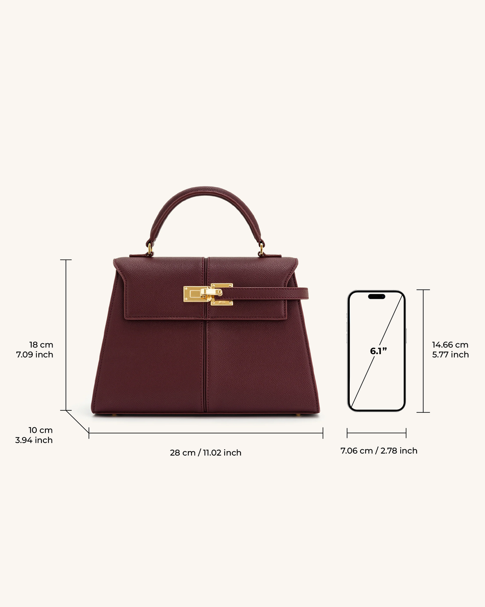Elise Artificial Crystal Top Handle Bag