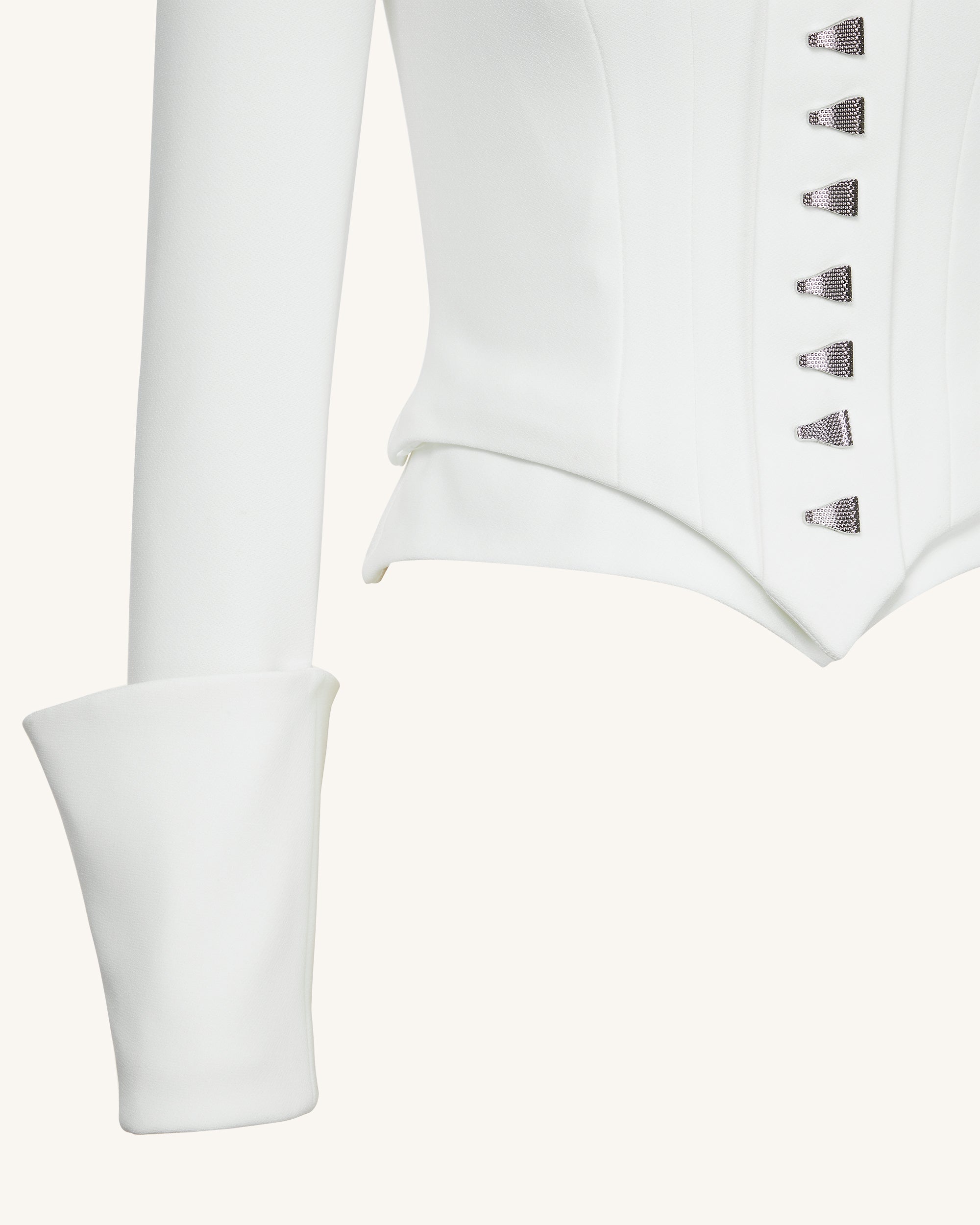 plus white constructed corset waist blazer dress Plus White Constructed Corset Waist Blazer Dress