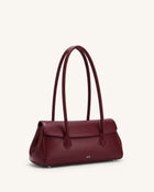 Solenne East-West Shoulder Bag - Burgundy