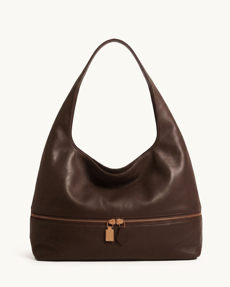 Cleo Hobo Shoulder Bag - Brown