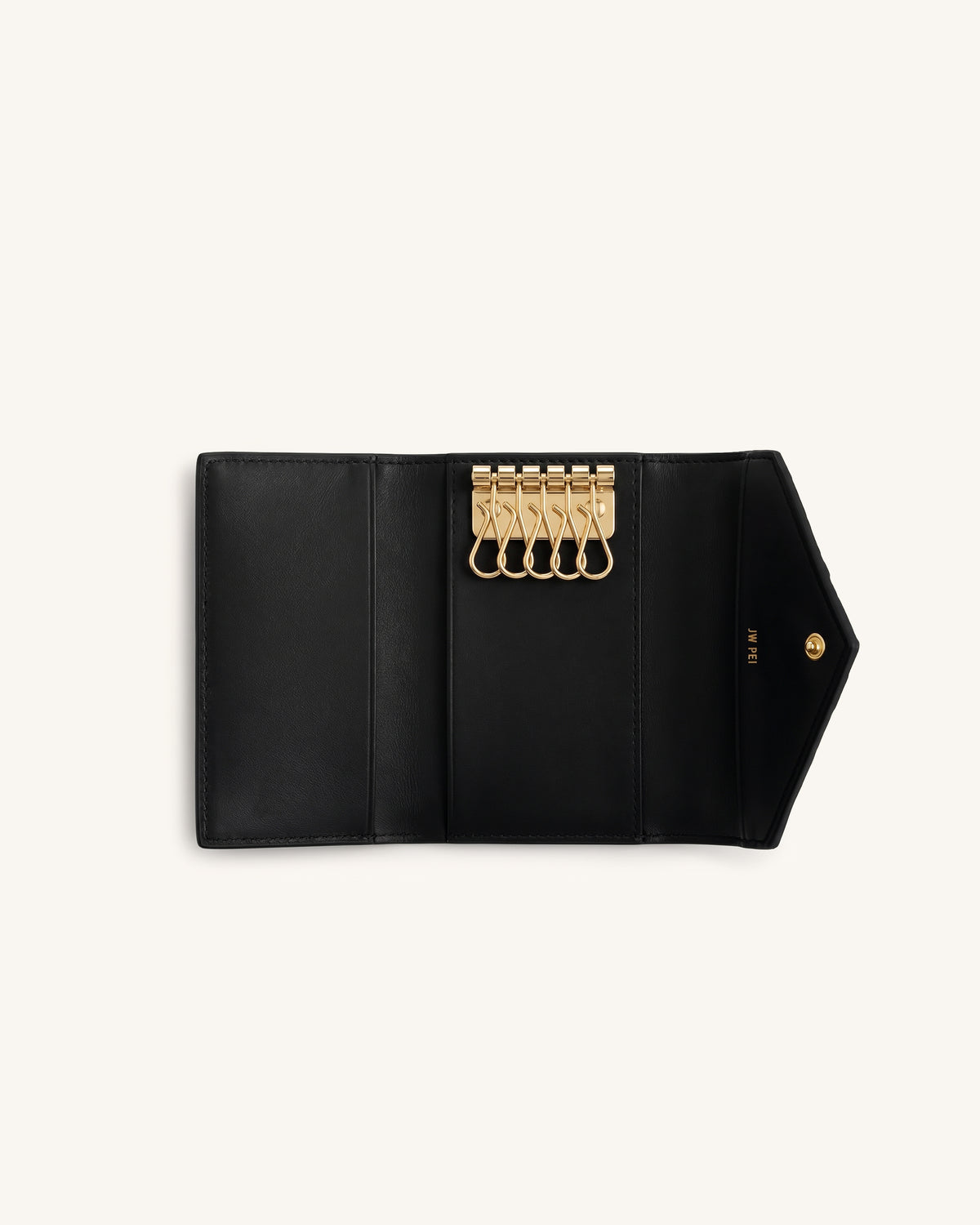 Celeste Woven Textured Key Holder - Black