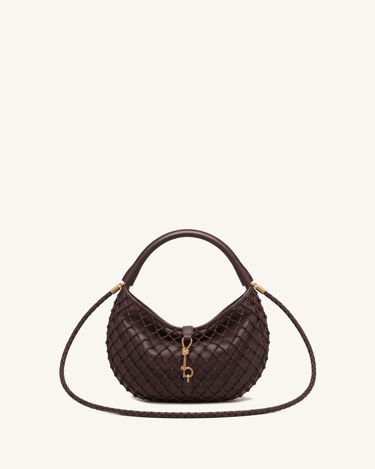 Juliette Braided Hobo Bag - Brown