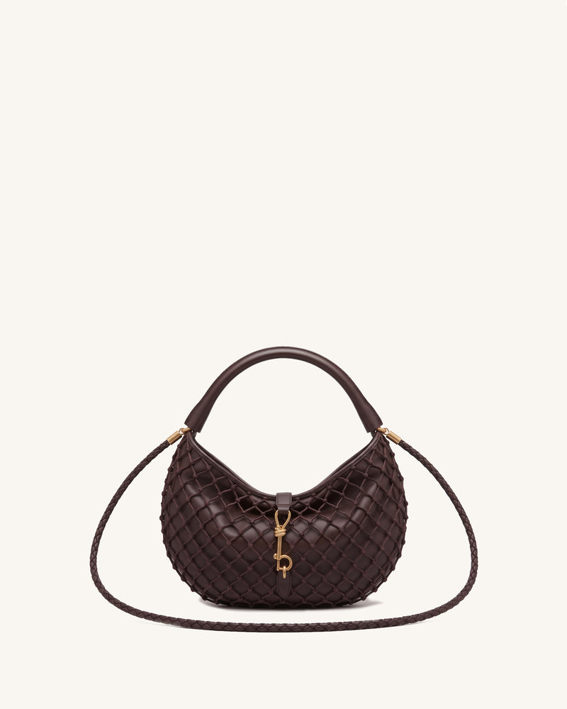 Juliette Braided Hobo Bag - Brown