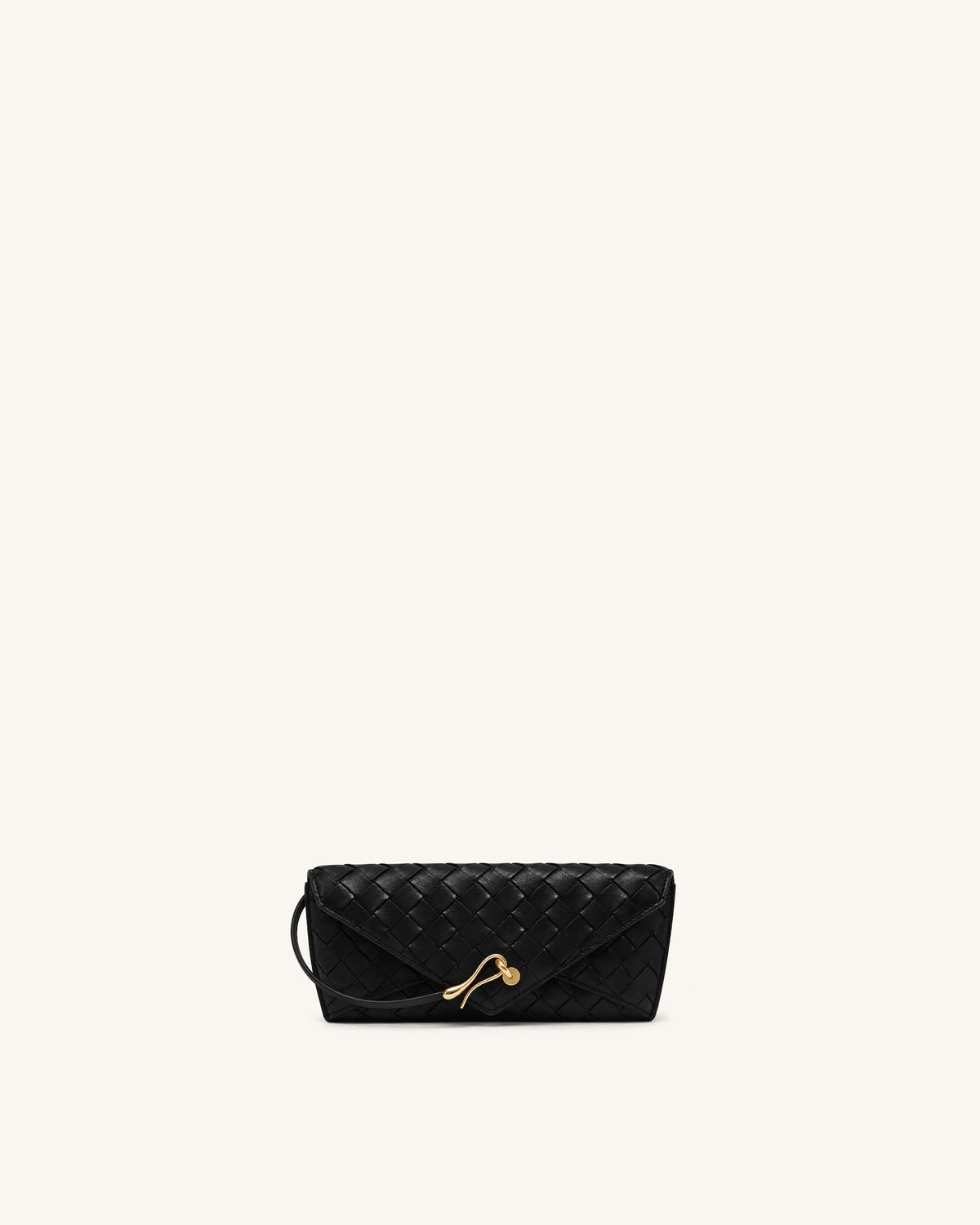 Celeste Woven Textured Glasses Case – Black