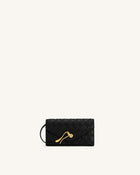 Celeste Woven Textured Key Holder - Black