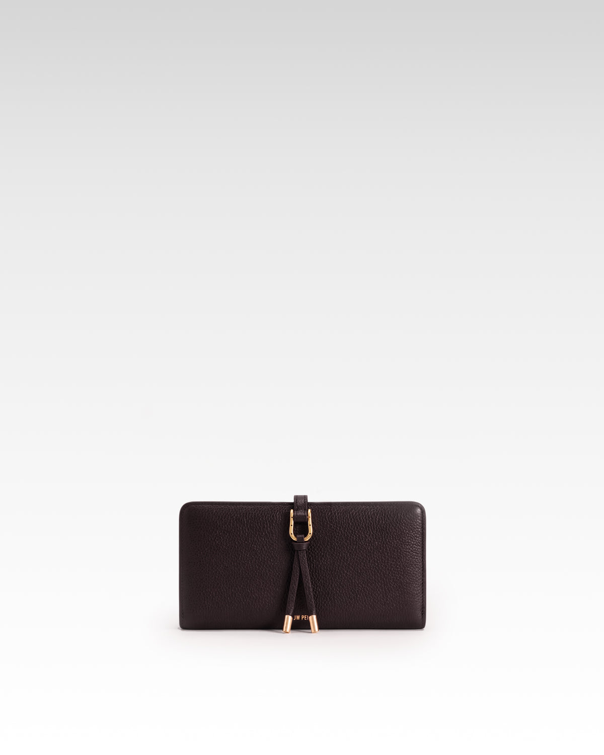Aria Pebbled Passport Card Holder – Dark Brown