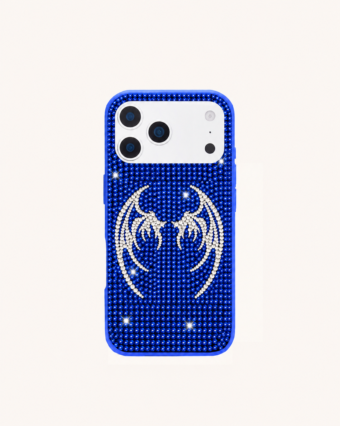Dragon Wing Artificial Crystal Phone Case – Blue