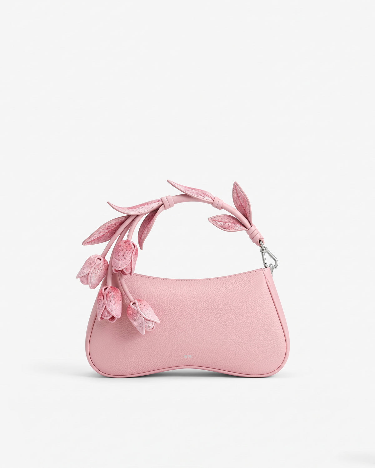 Eva Tulip Hanging Floral Top Handle Bag – Pink