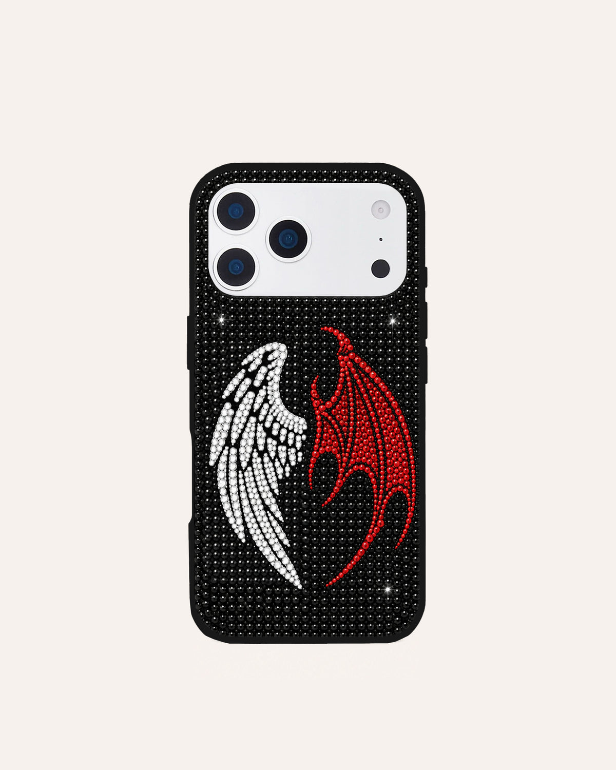 Angel And Devil Wing Phone Case – Black